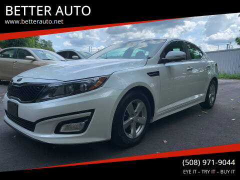 2015 Kia Optima for sale at BETTER AUTO in Attleboro MA