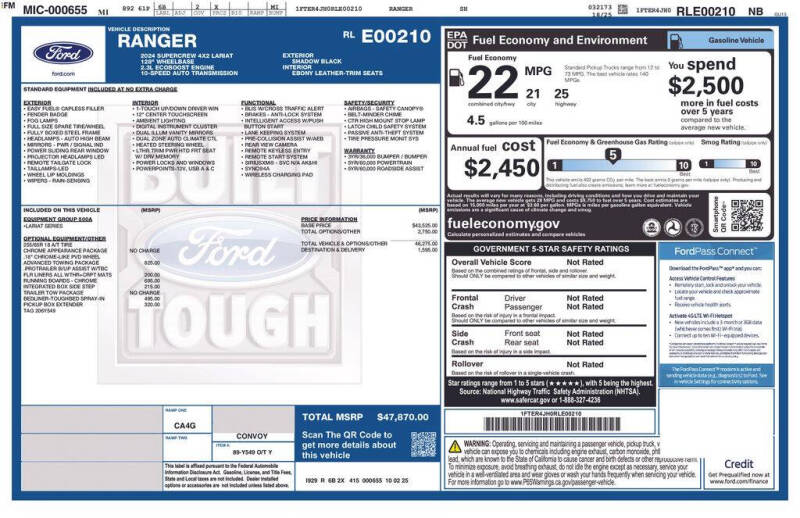 2024 Ford Ranger Lariat