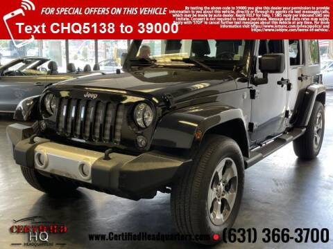 2015 Jeep Wrangler Unlimited for sale at CERTIFIED HEADQUARTERS in Saint James NY