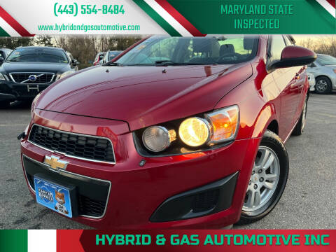 2012 Chevrolet Sonic for sale at Hybrid & Gas Automotive Inc in Aberdeen MD
