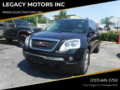2012 GMC Acadia for sale at LEGACY MOTORS INC in New Port Richey FL
