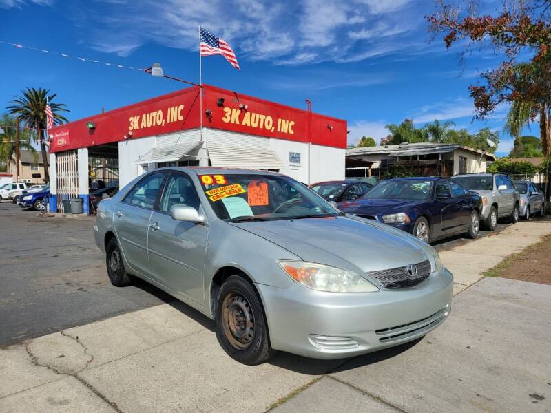 2003 Toyota Camry for sale at 3K Auto in Escondido CA
