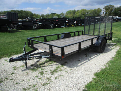 2023 Rice Trailers Single Axle Utility RS7614 for sale at Rondo Truck & Trailer in Sycamore IL