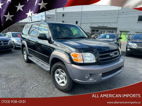 2002 Toyota Sequoia for sale at All American Imports in Alexandria VA