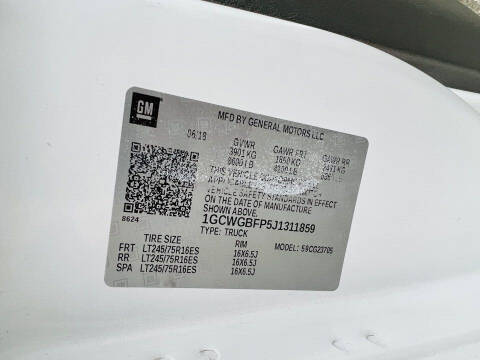 2018 Chevrolet Express 2500