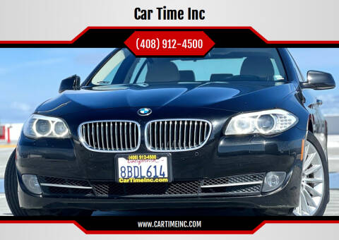 2013 BMW 5 Series for sale at Car Time Inc in San Jose CA