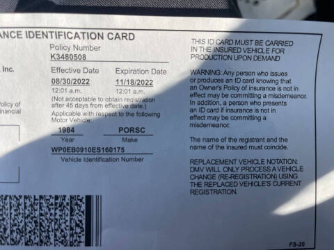 1984 Porsche 911 Carrera