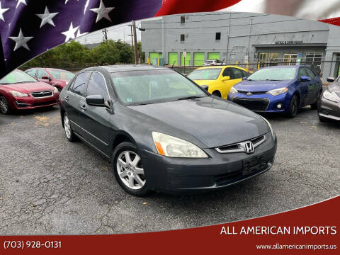 2005 Honda Accord for sale at All American Imports in Alexandria VA