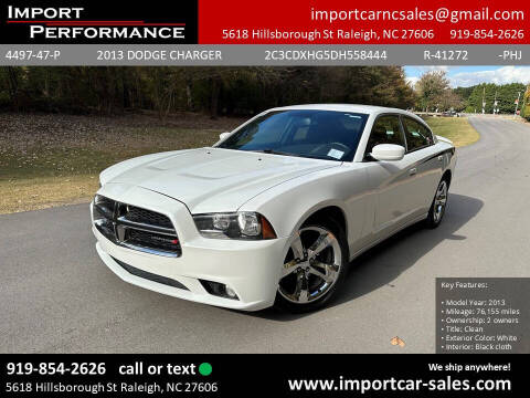 2013 Dodge Charger for sale at Import Performance Sales in Raleigh NC