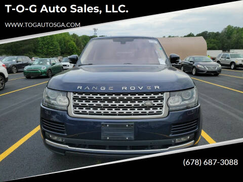 2014 Land Rover Range Rover for sale at T-O-G Auto Sales, LLC. in Jonesboro GA
