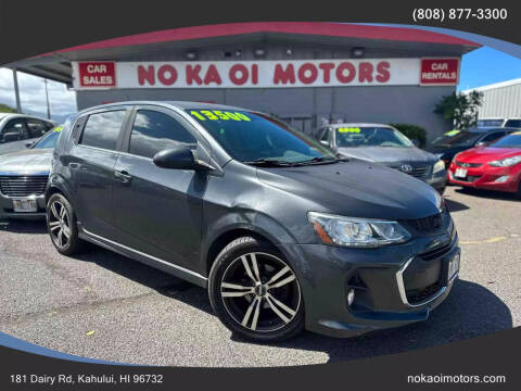 2017 Chevrolet Sonic for sale at No Ka Oi Motors in Kahului HI