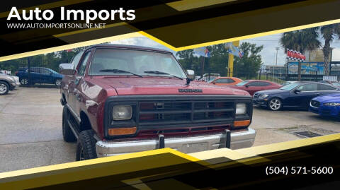 1989 Dodge Ramcharger 100