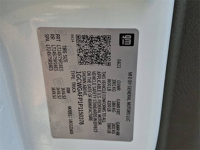 2023 Chevrolet Express 2500