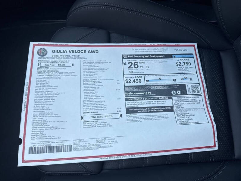 2025 Alfa Romeo Giulia