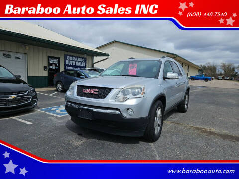 2012 GMC Acadia for sale at Baraboo Auto Sales INC in Baraboo WI