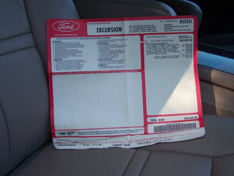 2001 Ford Excursion Limited