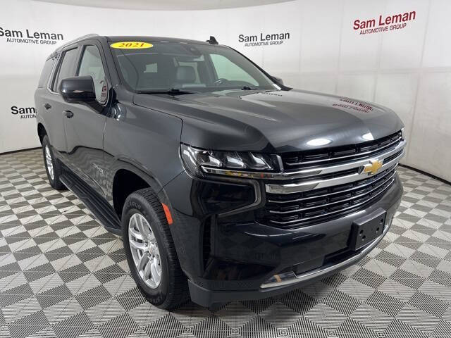 Used 2021 Chevrolet Tahoe LT with VIN 1GNSKNKD7MR357264 for sale in Bloomington, IL