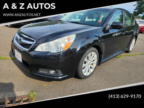 2012 Subaru Legacy for sale at A & Z AUTOS in Westfield MA