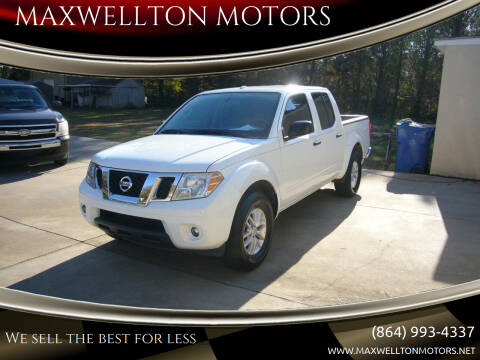 2017 Nissan Frontier for sale at MAXWELLTON MOTORS in Greenwood SC