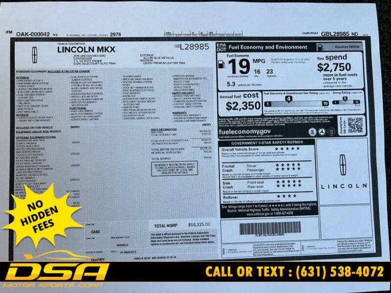 2016 Lincoln MKX Reserve