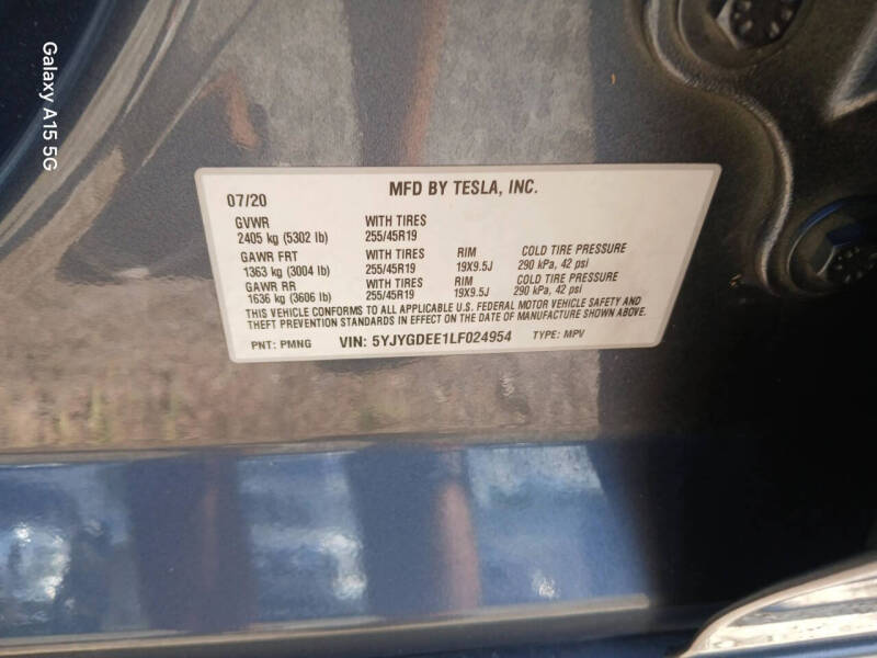 2020 Tesla Model Y Long Range