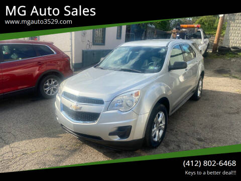 2012 Chevrolet Equinox for sale at MG Auto Sales in Pittsburgh PA