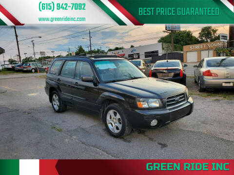 2003 Subaru Forester for sale at Green Ride Inc in Nashville TN