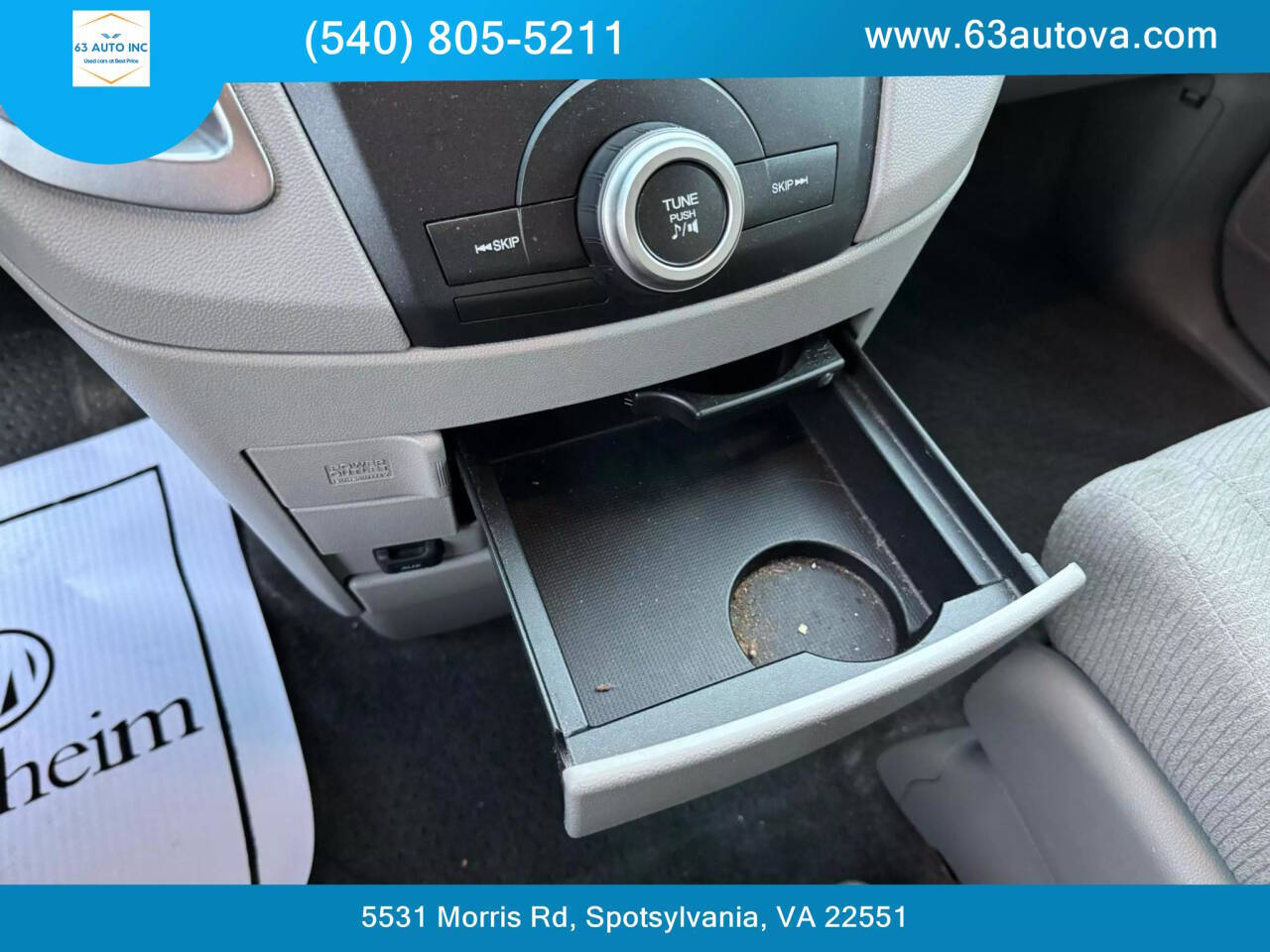 2012 Honda Odyssey for sale at 63 Auto Inc in Spotsylvania, VA