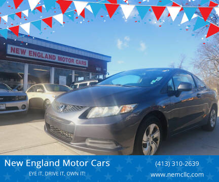 2013 Honda Civic for sale at New England Motor Cars in Springfield MA