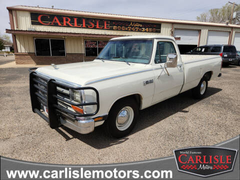 1987 Dodge RAM 150 for sale at Carlisle Motors in Lubbock TX