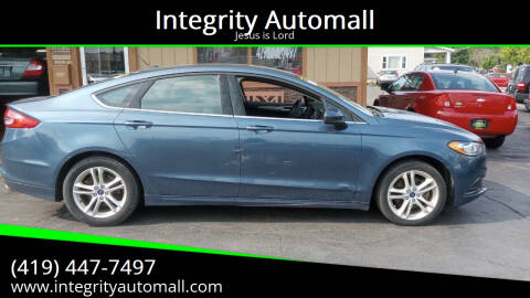 2018 Ford Fusion for sale at Integrity Automall in Tiffin OH