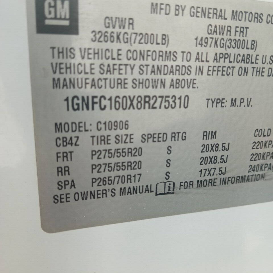 2008 Chevrolet Suburban SUV / Crossover - $5,950