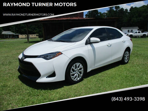 2018 Toyota Corolla for sale at RAYMOND TURNER MOTORS in Pamplico SC