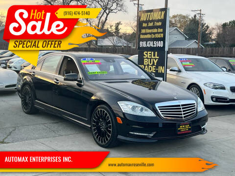 2010 Mercedes-Benz S-Class for sale at AUTOMAX ENTERPRISES INC. in Roseville CA