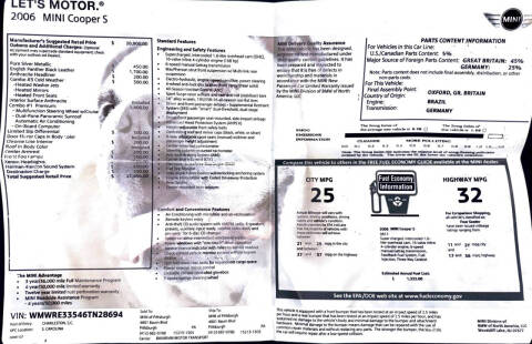 2006 MINI Cooper S
