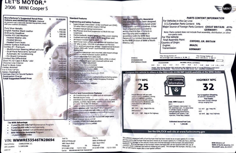2006 MINI Cooper S