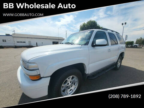 2002 Chevrolet Tahoe for sale at BB Wholesale Auto in Fruitland ID