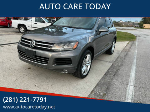 2013 Volkswagen Touareg for sale at AUTO CARE TODAY in Spring TX