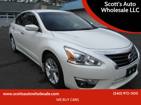 2015 Nissan Altima for sale at Scott's Auto Wholesale LLC in Locust Grove VA