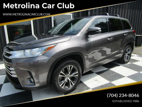 2019 Toyota Highlander for sale at Metrolina Car Club in Stallings NC