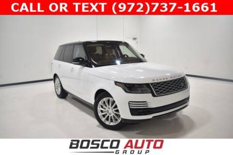 2018 Land Rover Range Rover for sale at Bosco Auto Group in Flower Mound TX