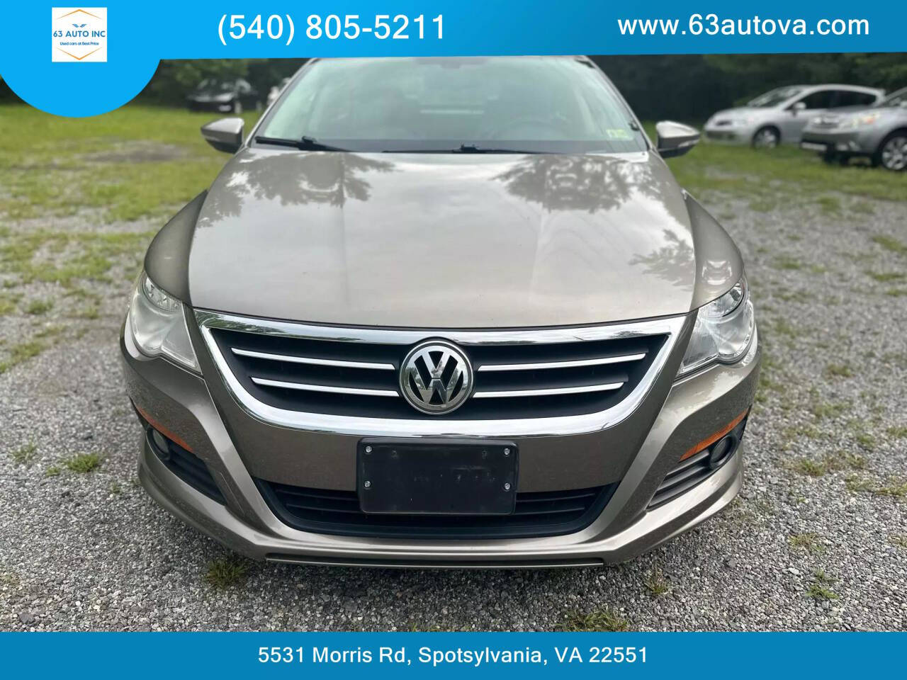 2011 Volkswagen CC for sale at 63 Auto Inc in Spotsylvania, VA