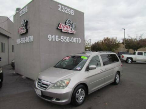 2006 Honda Odyssey for sale at LIONS AUTO SALES in Sacramento CA