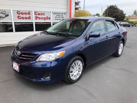 2013 Toyota Corolla for sale at Good Cars Good People in Salem OR