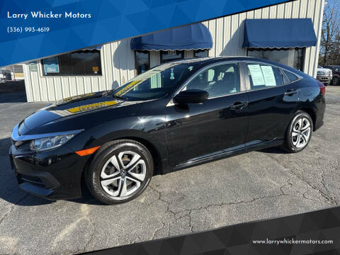 2018 Honda Civic for sale at Larry Whicker Motors in Kernersville NC