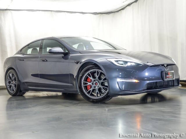 Silver 2023 Tesla Model S Plaid AWD Plaid 4dr Liftback 46