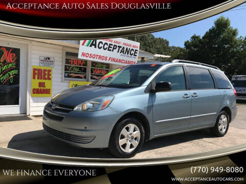 2005 Toyota Sienna for sale at Acceptance Auto Sales Douglasville in Douglasville GA