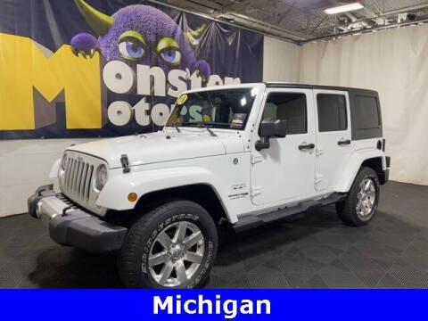 2018 Jeep Wrangler JK Unlimited for sale at Monster Motors in Michigan Center MI