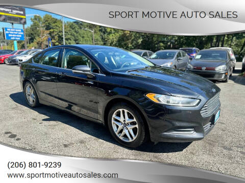 2013 Ford Fusion for sale at Sport Motive Auto Sales in Seattle WA