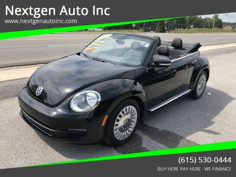 2015 Volkswagen Beetle Convertible for sale at Nextgen Auto Inc in Smithville TN